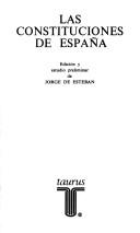 Cover of: Las Constituciones de España