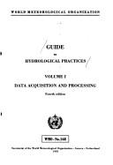 Cover of: Guide to hydrological practices