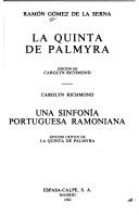 Cover of: La quinta de Palmyra