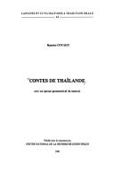 Cover of: Contes de Thaïlande: avec un aperçu grammatical du siamois