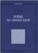 Cover of: Poésie au grand jour: regards sur la poésie contemporaine
