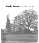 Cover of: Wander Bertoni by Wander Bertoni, Wander Bertoni