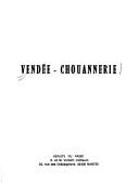 Cover of: Vendée-chouannerie: articles