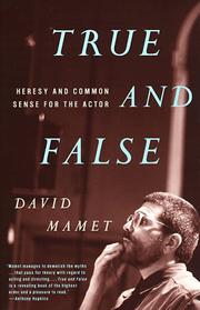 Cover of: True and False by David Mamet