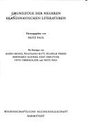 Cover of: Grundzüge der neueren skandinavischen Literaturen