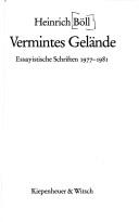 Cover of: Vermintes Gelände: essayistische Schriften, 1977-1981
