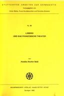 Cover of: Lessing und das französische Theater