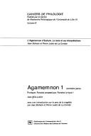 Cover of: L' Agamemnon d'Eschyle: le texte et ses interprétations