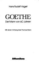Cover of Goethe, der Mann von 60 Jahren