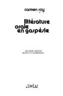 Cover of: Littérature orale en Gaspésie