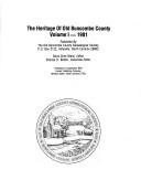 Cover of: The Heritage of old Buncombe County by Doris Cline Ward, editor, Charles D. Biddix, associate editor.