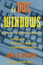 Cover of: De DOS a Windows by Jaime Restrepo