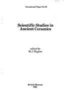 Cover of: Scientific studies in ancient ceramics | 