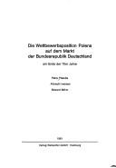 Cover of: Die Wettbewerbsposition Polens auf dem Markt der Bundesrepublik Deutschland am Ende der 70er Jahre