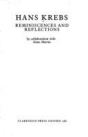 Cover of: Reminiscences and reflections