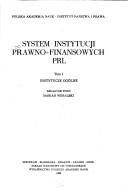 Cover of: System instytucji prawno-finansowych PRL