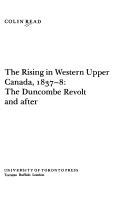 Cover of: The rising in western upper Canada, 1837-8 by Colin Read