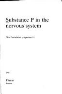 Cover of: Substance P in the nervous system.
