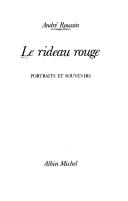 Cover of: Le rideau rouge: portraits et souvenirs