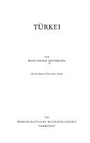 Cover of: Türkei by Wolf Dieter Hütteroth