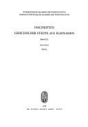 Die Inschriften von Stratonikeia (Inschriften griechischer Städte aus Kleinasien) (German Edition) by Mehmet Çetin Şahin