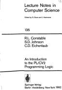 Cover of: An introduction to the PL/CV2 programming logic