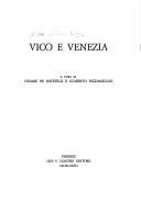 Cover of: Vico e Venezia