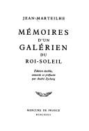 Cover of: Mémoires d'un galérien du Roi-Soleil