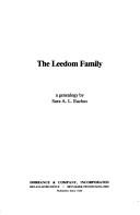 Cover of: The Leedom family: a genealogy