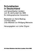 Schulatlanten in Deutschland und benachbarten Ländern vom 18. Jahrhundert bis 1950 by Astrid Badziag