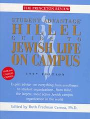 Cover of: Hillel Guide to Jewish Life on Campus, 1997 Edition (Serial) by Princeton Review