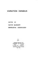 Cover of: Variation omnibus by edited by David Sankoff, Henrietta Cedergren.