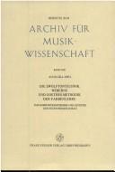 Cover of: Die Zwölftontechnik Weberns und Goethes Methodik der Farbenlehre: zur Kompositionstheorie und Ästhetik der Neuen Wiener Schule