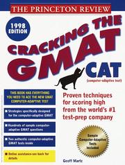 Cover of: Cracking the GMAT CAT