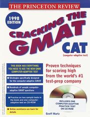 Cover of: Cracking the GMAT CAT, w/ Sample Tests on CD-ROM