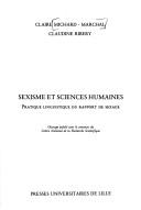 Sexisme et sciences humaines by Claire Michard