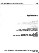 Cover of: Lysimeters by A. Aboukhaled