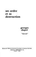 Cover of: Un ordre et sa destruction