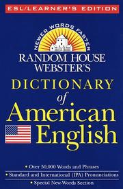 Random House Webster's dictionary of American English by Random House