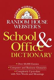 Cover of: Random House Webster's school & office dictionary