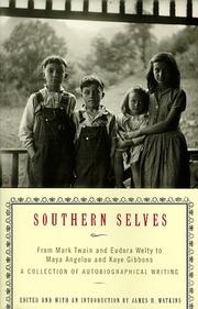 Cover of: Southern selves by edited and with an introduction by James H. Watkins.