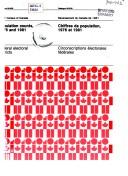 Cover of: 1981 census of Canada population counts, 1976 and 1981: federal electoral districts = Recensement du Canada de 1981 chiffres de population, 1976 et 1981 : circonscriptions électorales fédérales.