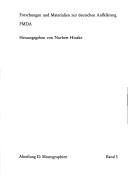 Cover of: Die trostvolle Aufklärung: Studien zur Metaphysik und politischen Theorie Moses Mendelssohns