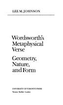 Cover of: Wordsworth's metaphysical verse: geometry, nature, and form