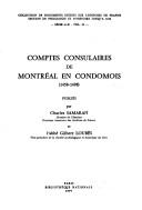 Comptes consulaires de Montréal en Condomois (1458-1498) by Charles Samaran