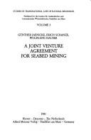 Cover of: A joint venture agreement for seabed mining by Günther Jaenicke