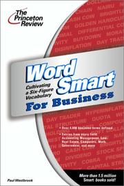 Cover of: Word smart for business by Paul Westbrook, Paul Westbrook