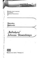 Cover of: "Balladyna" Juliusza Słowackiego by Stanisław Makowski