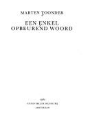 Cover of: Een enkel opbeurend woord by Marten Toonder