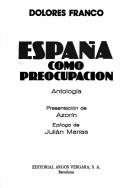 Cover of: España como preocupación: antología